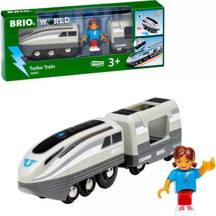 BRIO Turbo Train 3pcs Battery Operated With Light Toy Train Best Seller 3yrs+