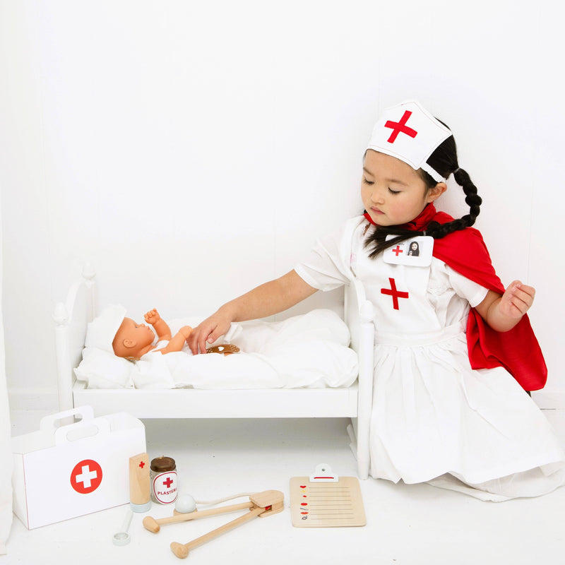 Wooden Doctor Set 11pcs by Make Me Iconic Occupation Pretend and Imaginative Play 3yrs+