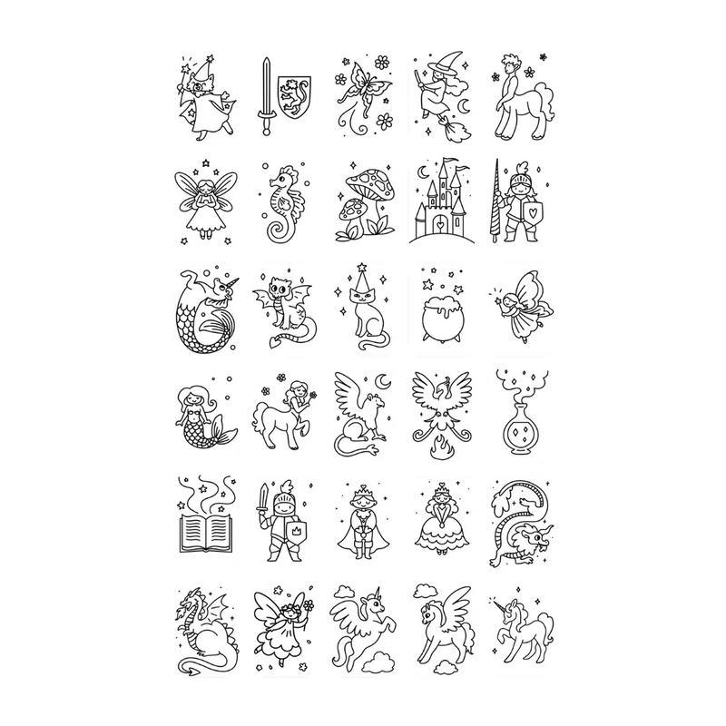 Kidywolf KidyDraw Mini LCD Screen Tracing Tablet Book Once Upon A Time Travel Toys for Kids 4yrs+