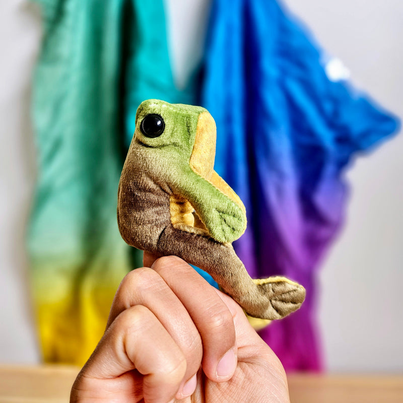Frog Finger Puppet Each by Folkmanis Best Seller 3yrs+