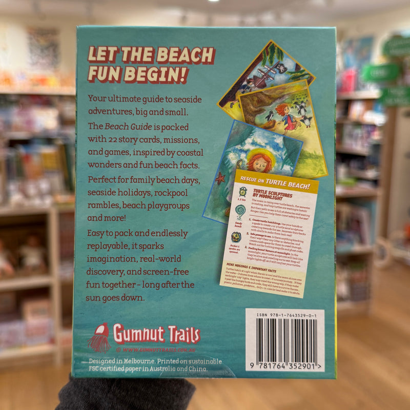 Beach Adventures Cards for Seaside Explorer 22pcs by Gumnut Trails Missions, Games and Story Cards Outdoor Travel Toys Storytelling 3yrs+