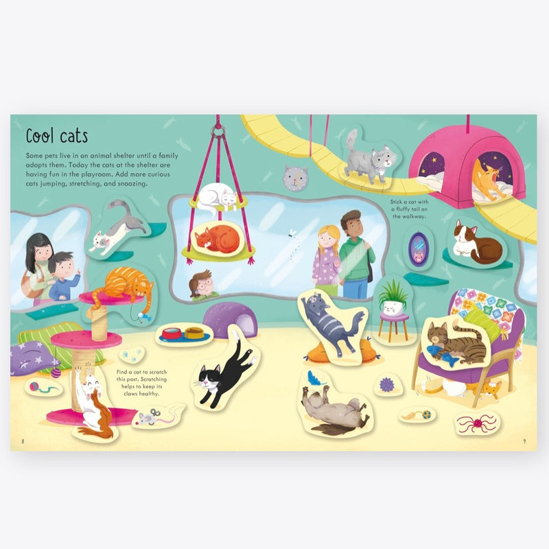 Pets First Sticker Activity Book with 150 stickers (Paperback) by Usborne Travel Toys