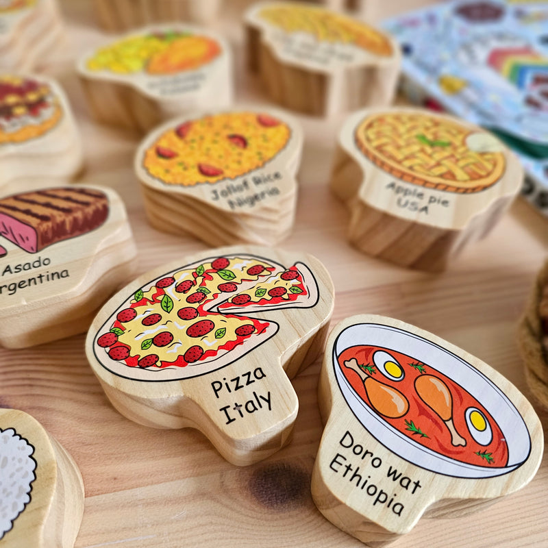 The Freckled Frog Food Around the World Pretend & Imaginative Play Toddler Toys Gifting Idea for 12m+