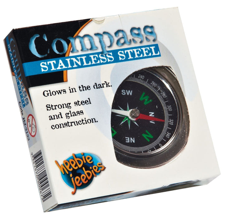 Heebie Jeebies Stainless Steel Compass 3yrs+