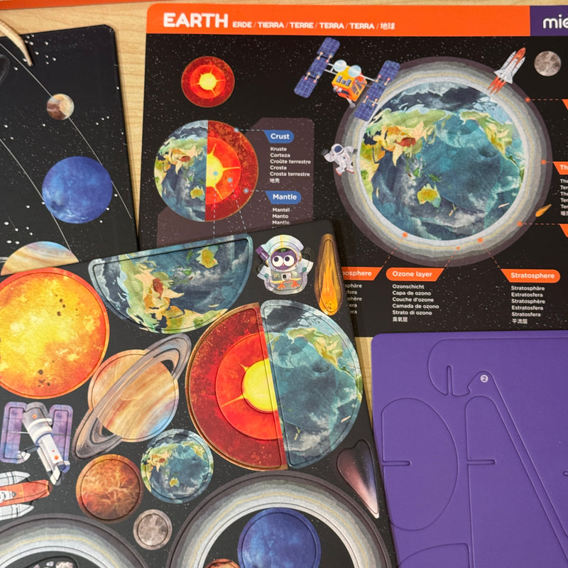 MierEdu Magnetic Pad Solar System Magnetic Play Set Early Science STEM Space Toys 3yrs+