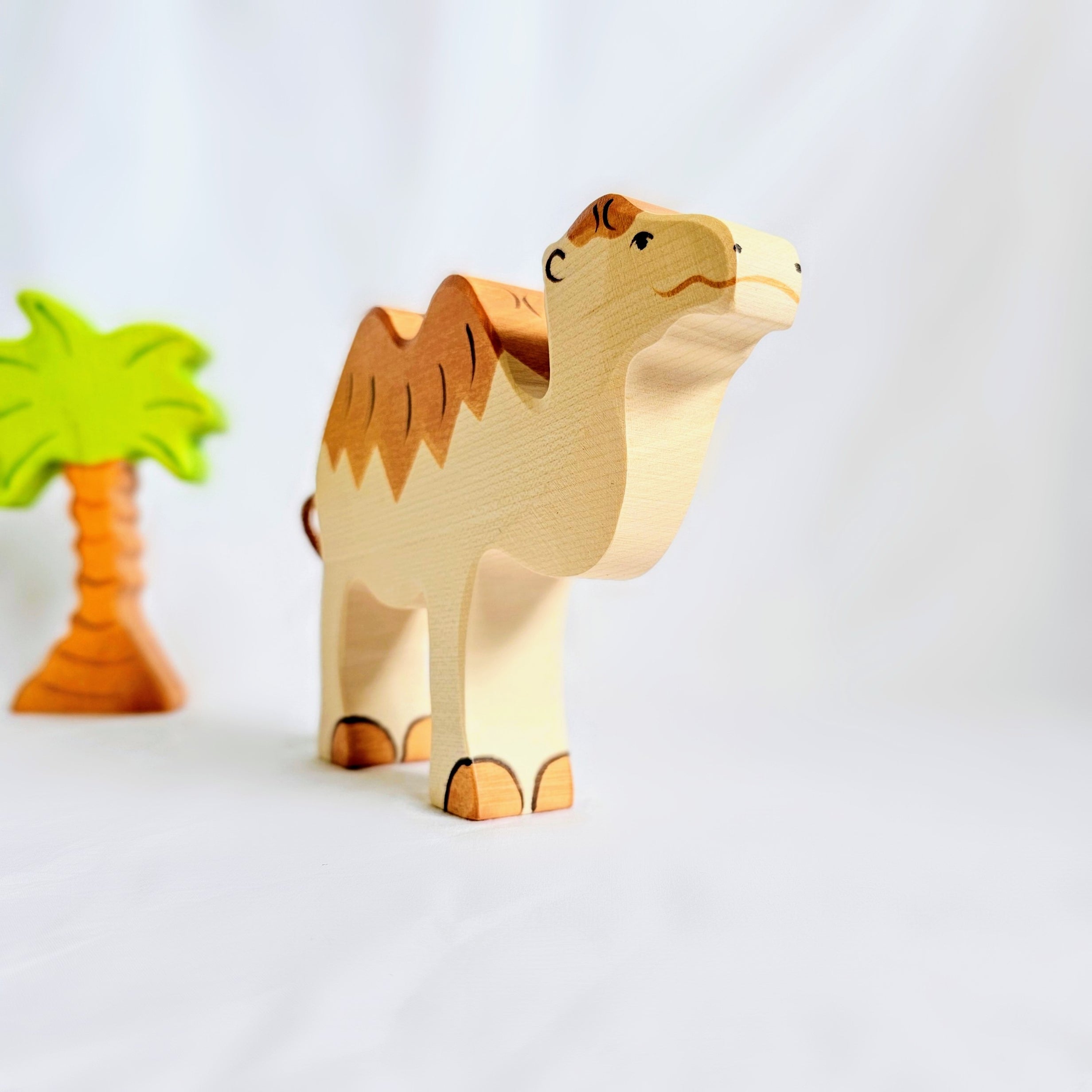 Holztiger Bison - Figura In Legno Per Bambini, Giocattolo In Acero Massello Dipinto A Mano, Fatto In Germania, 3+ Anni