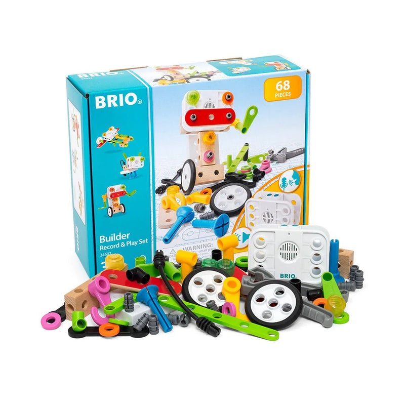 BRIO Builder Record & Play Set 68pcs Building Kit Large Set 3yrs+