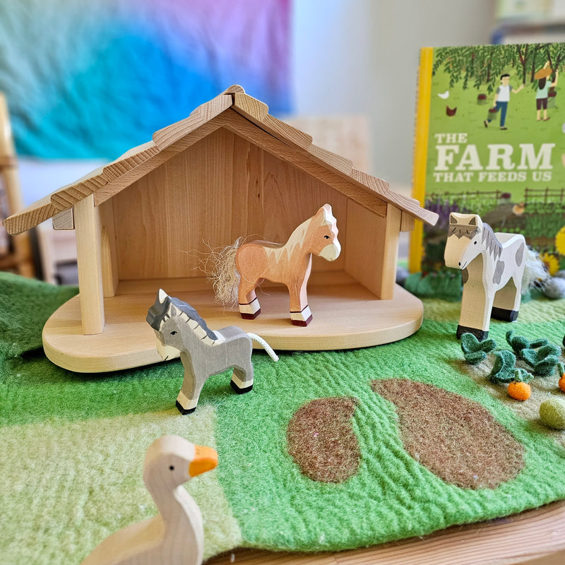 Gluckskafer Wooden Stable Gifting Idea for 12m+