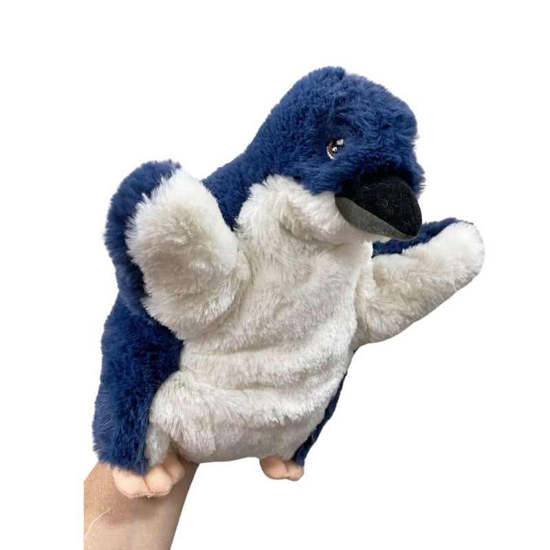 Eco Little Penguin Hand Puppet 25cm By Eco Buddies Pretend and Imaginative Play Toy 3yrs+
