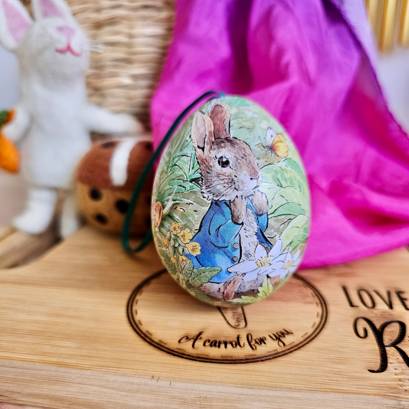 Peter Rabbit Easter Mini Egg Shape Tins Easter 6cm x 4.5cm