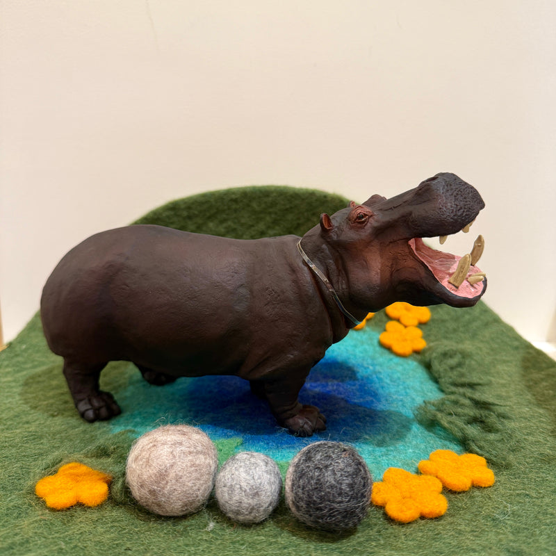 Hippopotamus Figurine by Safari Ltd Extra Large Safari Collection Animal Figurines 3yrs+
