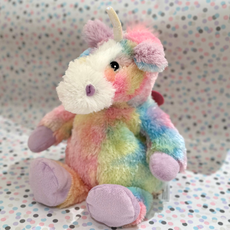 Warmies Large Rainbow Unicorn Weighted Plush Toys 30cm Wellbeing Gift Idea for 0m+