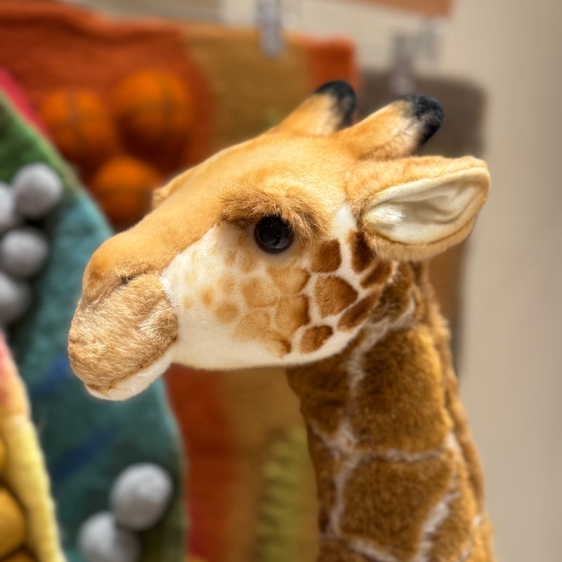 African Giraffe 85cm Large Plush Toy by Hansa Creations Room Decor 3yrs+