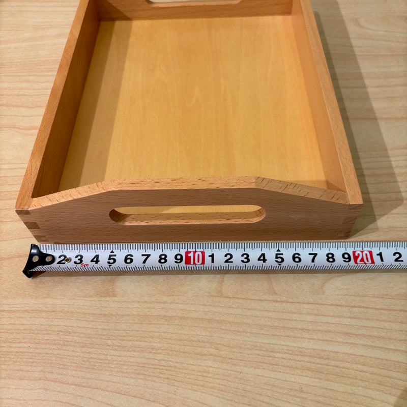 Montessori Trays with Handle Set of 3 Practical Life Materials