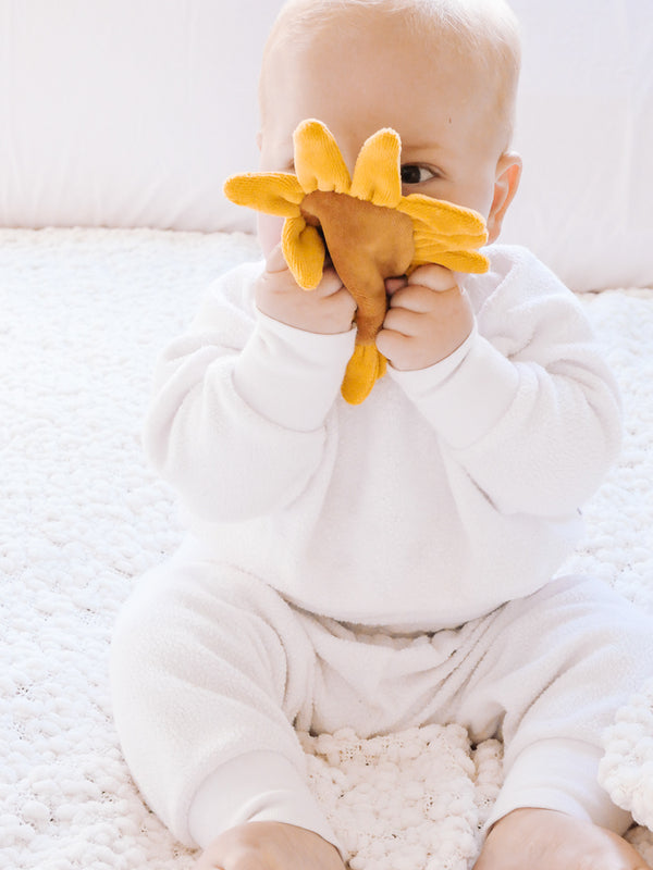 Tikiri Sunflower Scrunchie Baby Toys Baby Shower Gift Ideas Baby Toys 0m+