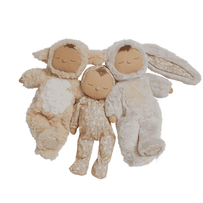 Olli Ella Lamby Picket Cozy Dinkum Cream Baby Toddler Plush Toys Baby Gifts Idea Baby Toys Clearance 0m+