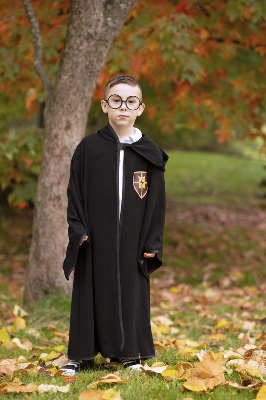 Wizard Cloak with Glasses magic school Size 5-6 by Great Pretenders Costumes 3yrs+