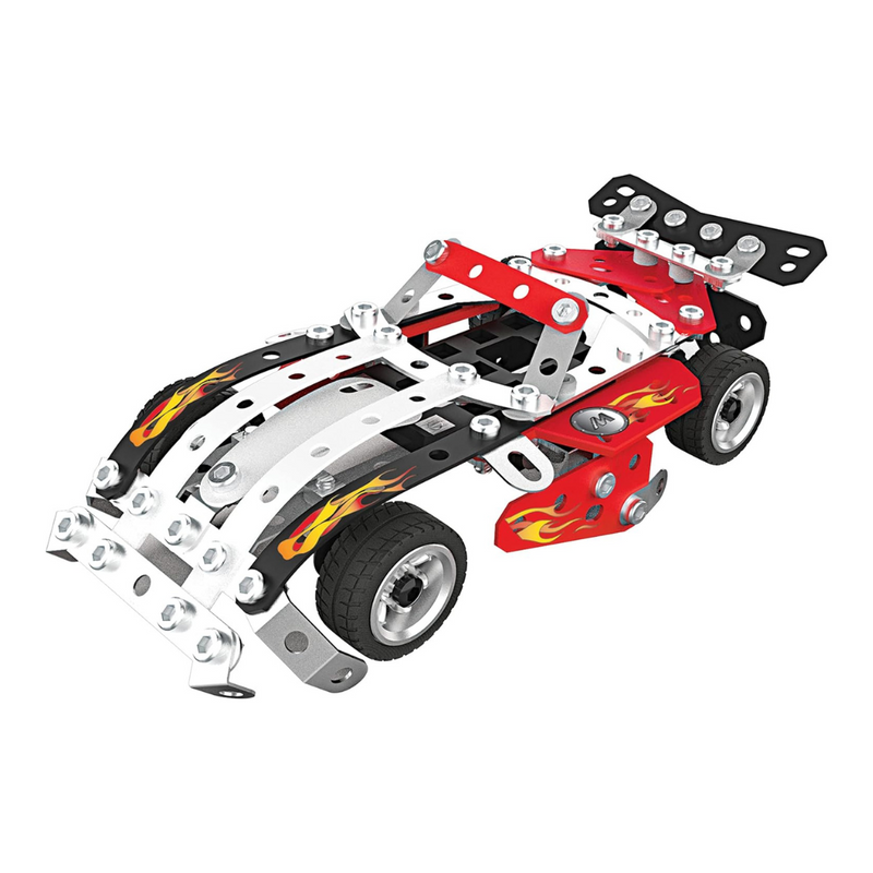 Meccano 10 in 1 Racing Vehicles Model Building Kit STEM Toys 8yrs+