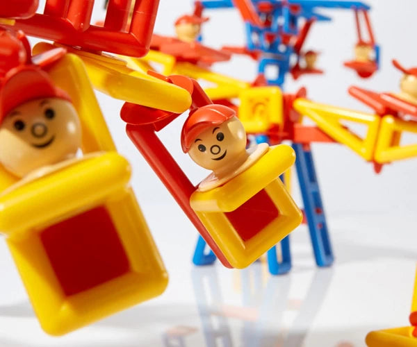 Mobilo Figures Light Set of 6 Creative Construction Toy Build Play Learn for Children STEM Cognitive Developmental Toys for Preschoolers 3yrs+