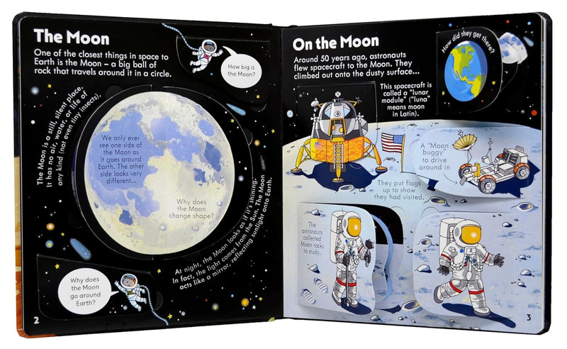 Look Inside Space (Lift the Flap Board Book) by Rob Lloyd Jones, Benedetta Giaufret, Enrica Rusina
