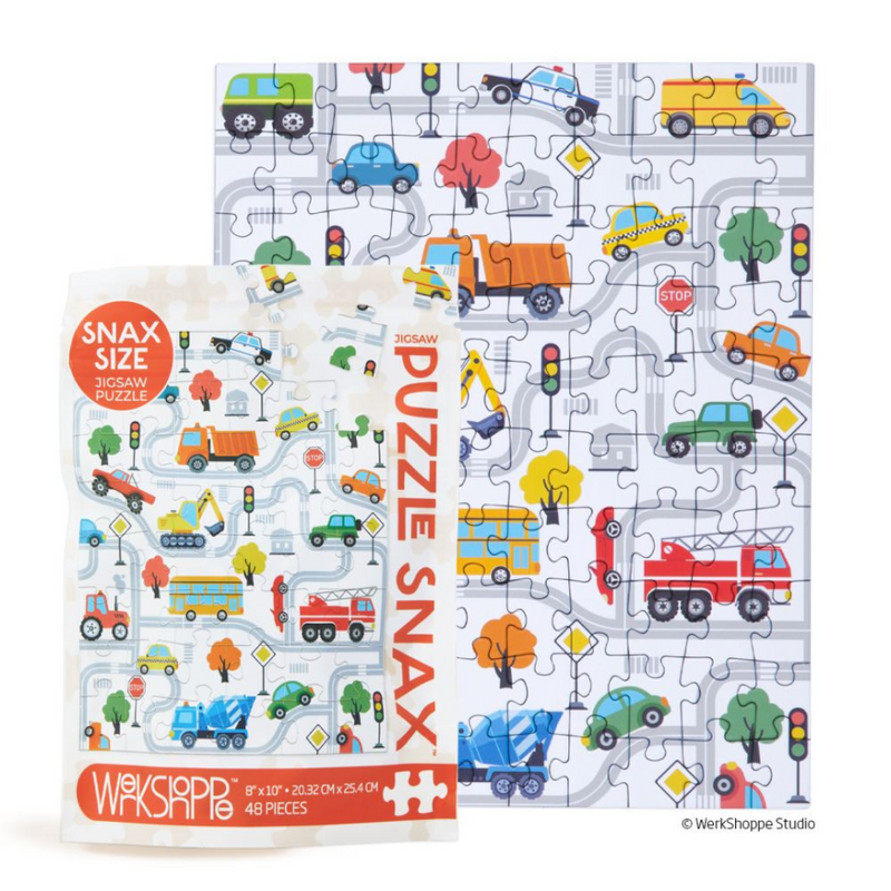 WerkShoppe Snax Trucks and Transportation 48 Pc Puzzle In store Best Seller 5yrs+