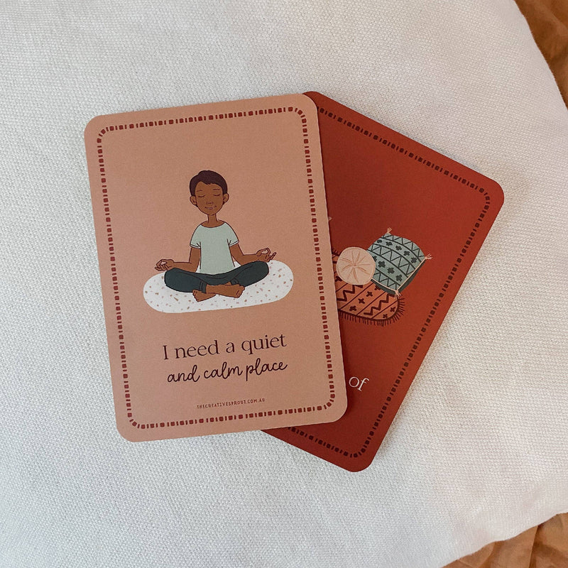 The Creative Sprout Communication Cards for Kids Social-Emotional Behavioural Wellbeing Life Beliefs and Values 3yrs+