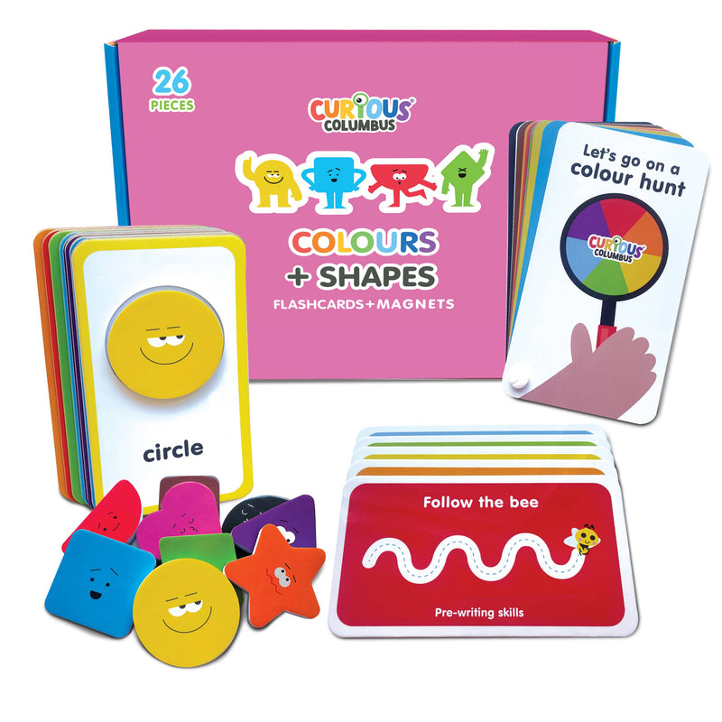 Curious Columbus Flashcards Shapes & Colours