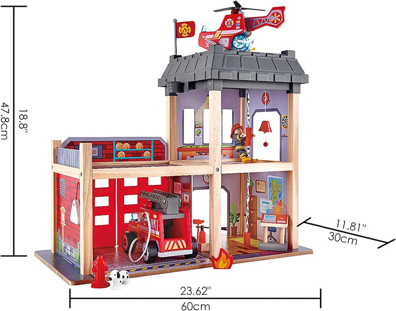 Hape City Fire Station 3yrs+ (Bulky Shipping)