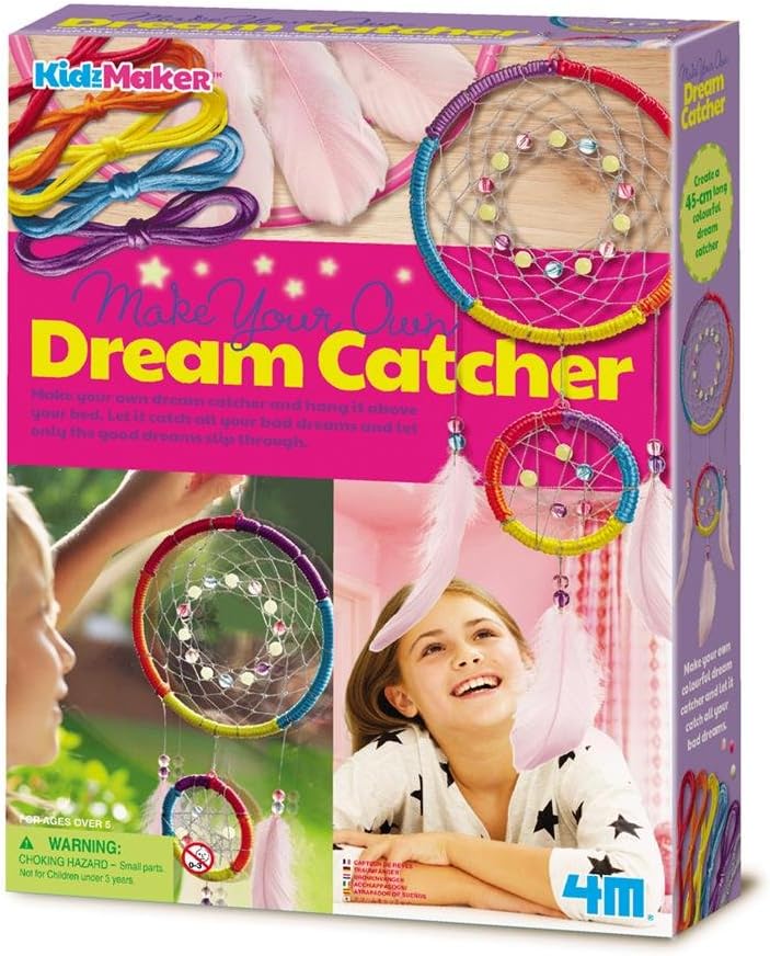 KidzMaker Make Your Own Dream Catcher Kit Art and craft for kids Gifting Idea for 5yrs+