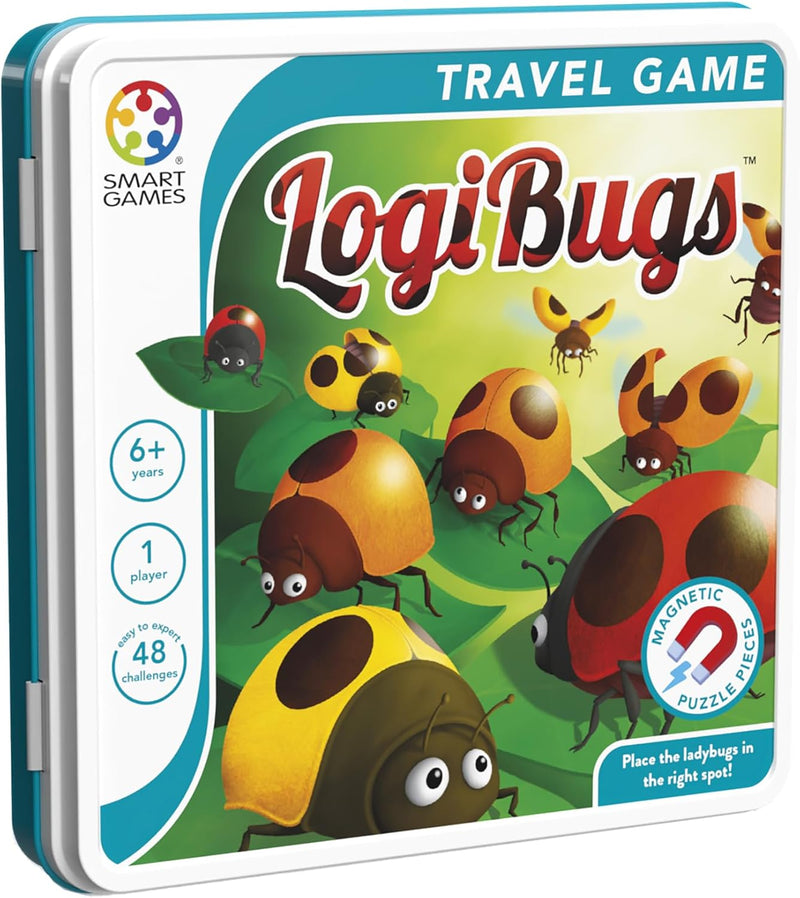 Smart Games Logibugs Magnetic Strategy Game Travel Toys 6yrs+