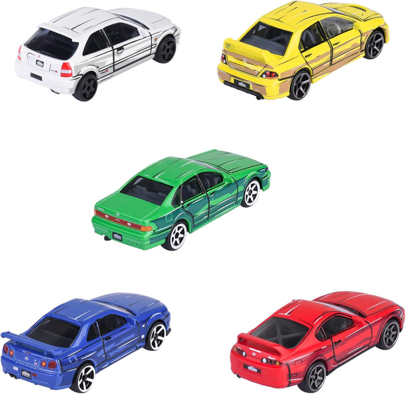 Majorette Japan Series Vehicles 5pcs Metal Travel Toys Car Gift Idea for 3yrs+