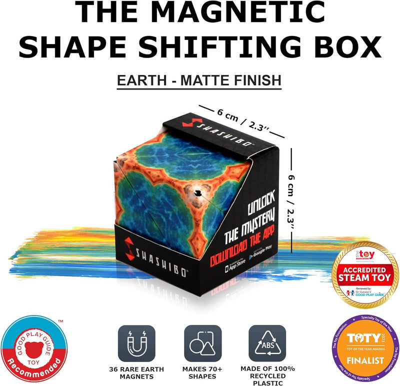 Shashibo Explorer Series Assorted Shape Shifting Puzzle Box Fidget Travel Toys Sensory Toys Best Seller 8yrs+