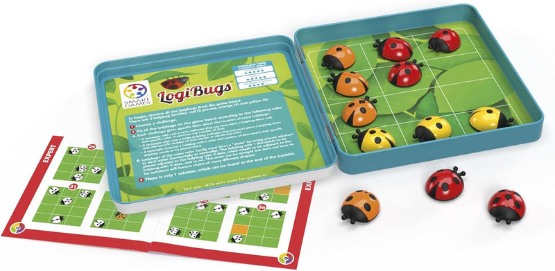 Smart Games Logibugs Magnetic Strategy Game Travel Toys 6yrs+