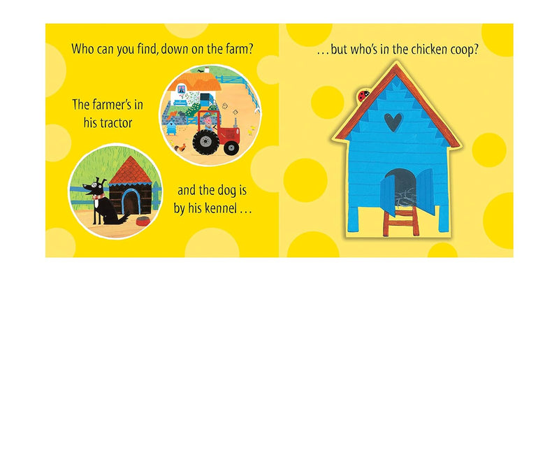 What the Ladybird Heard: Who’s on the Farm Lift the Flap (Board Book) by Julia Donaldson Kids Picture Book