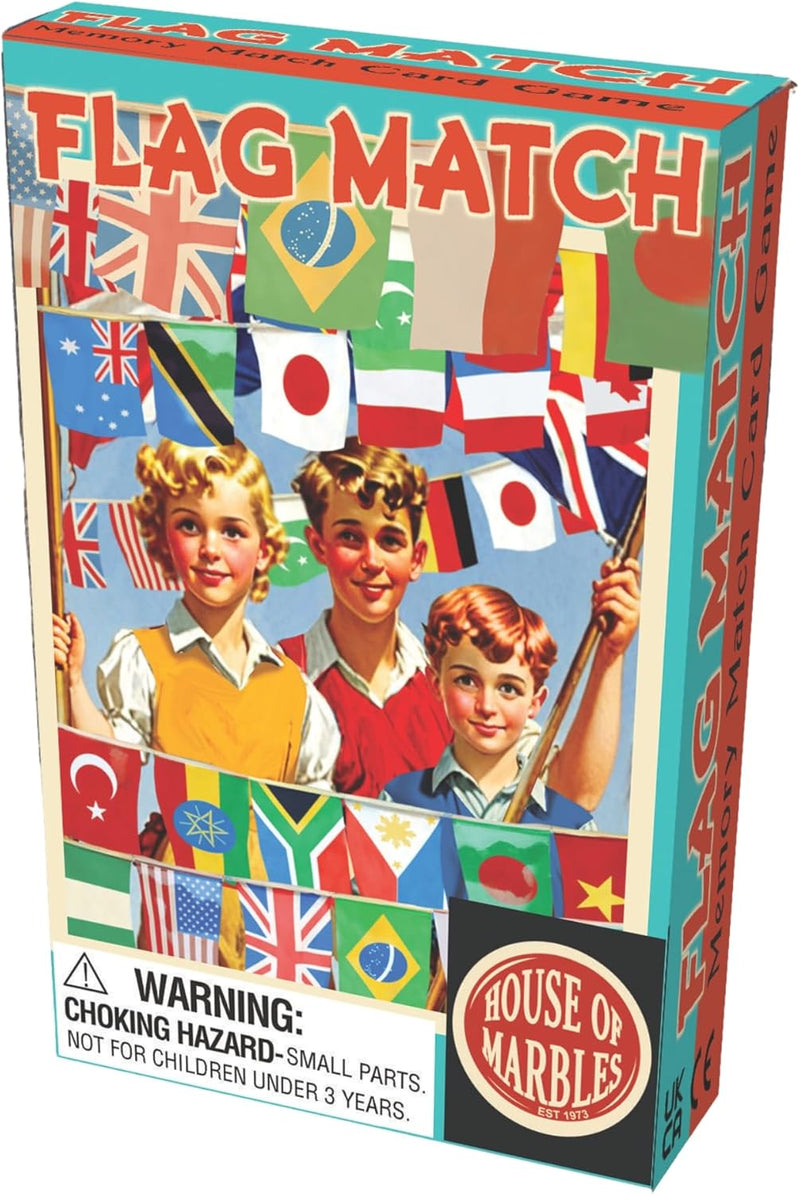 Flag Match Memory Card Game by House of Marbles 4yrs+