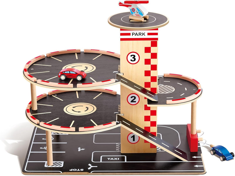 Hape Park & Go Garage Toy Car 3yrs+ (Bulky Shipping)