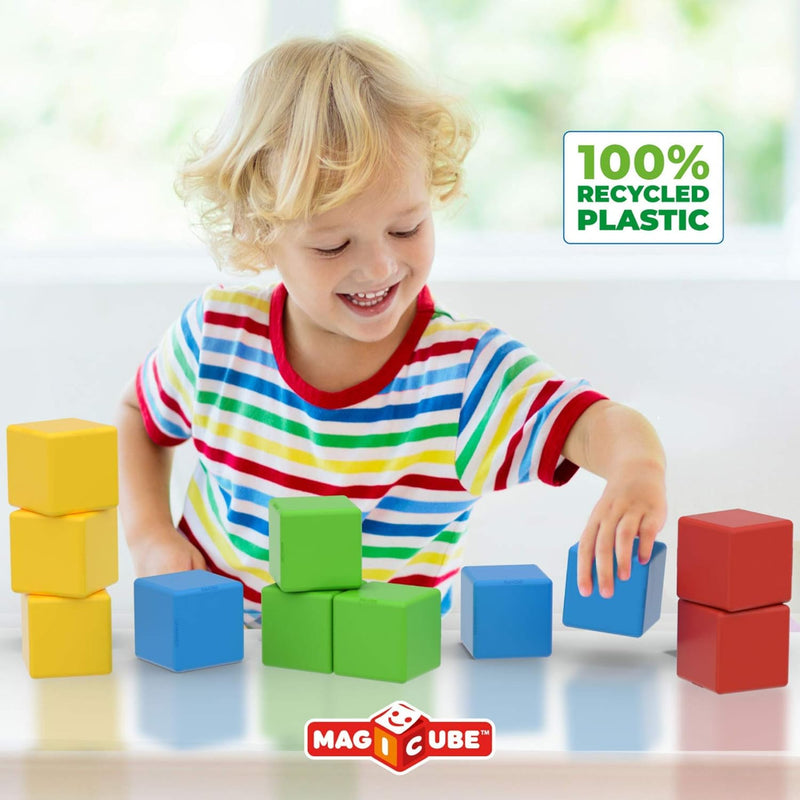 Geomag Magicube Magnetic Cubes Creative Set 64pcs Magnetic Toys Building Blocks STEM Toys School Range12m+