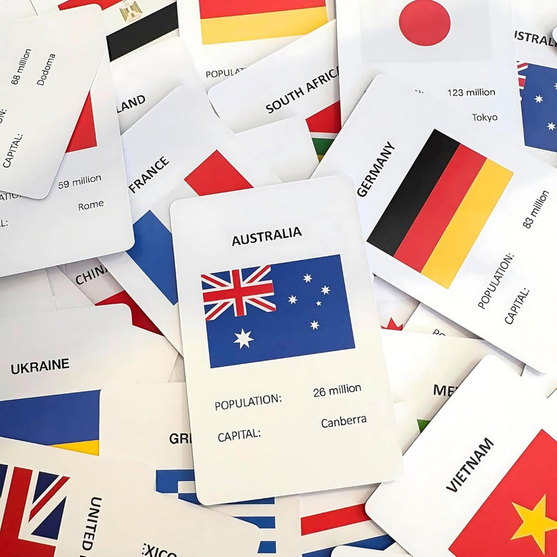 Flag Match Memory Card Game by House of Marbles 4yrs+