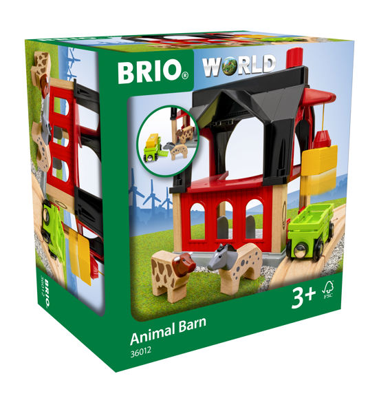 BRIO Animal Barn 6pcs Farm Animal Toys 3yrs+