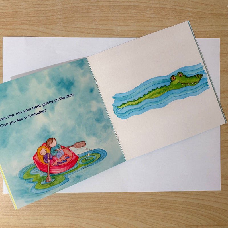 Row, Row, Row Your Boat (Paperback) by Leanne White Aussie Baby Play Books Australian Author