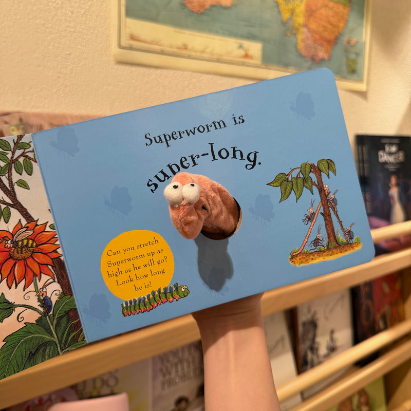 Superworm Finger Puppet Book (Board Book) by Julia Donaldson, Axel Scheffler Kids Picture Book