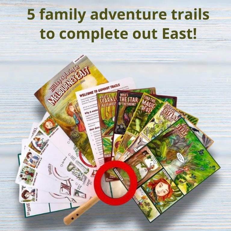 Melbourne's East Adventure Guide Hilltop Exploring 5 Mystery Family Adventures Trails & 15 Outdoor Activities by Gumnut Trails Outdoor Travel Toys 2yrs+
