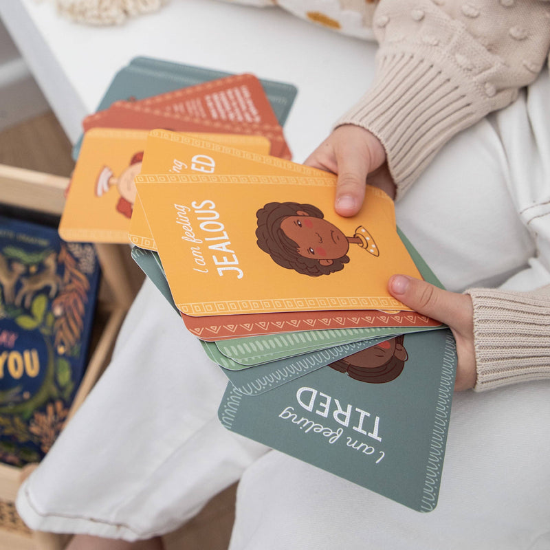 The Creative Sprout Emotions Cards For Kids, Feelings, Wellbeing, Life Beliefs and Values 3yrs+