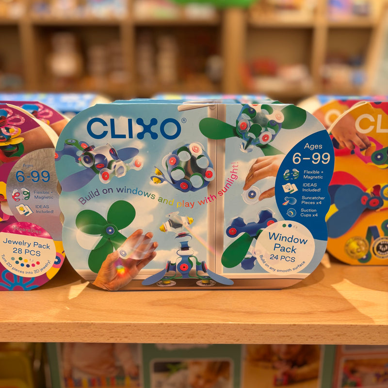 Clixo Grip and Stick Window Pack 24pc STEM Toys Best Seller 6yrs+