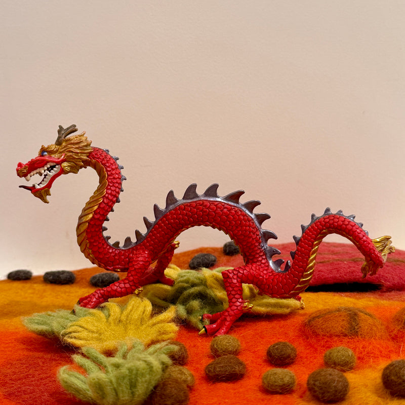 Horned Chinese Dragon Figurine by Safari Ltd Incredible Creature Collection Dinosaur and Dragon Theme 3yrs+