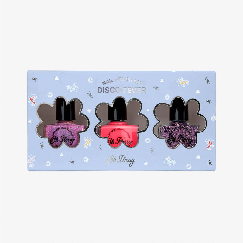 Oh Flossy Disco Nail Polish Set Kids Makeup 3yrs+