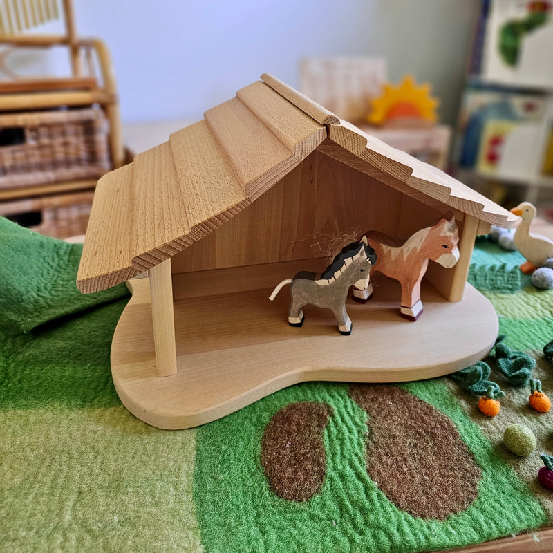 Gluckskafer Wooden Stable Gifting Idea for 12m+