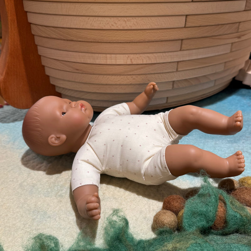 Miniland Soft Body Doll Hispanic Baby Toys 32cm Baby Gifts Idea 18m+