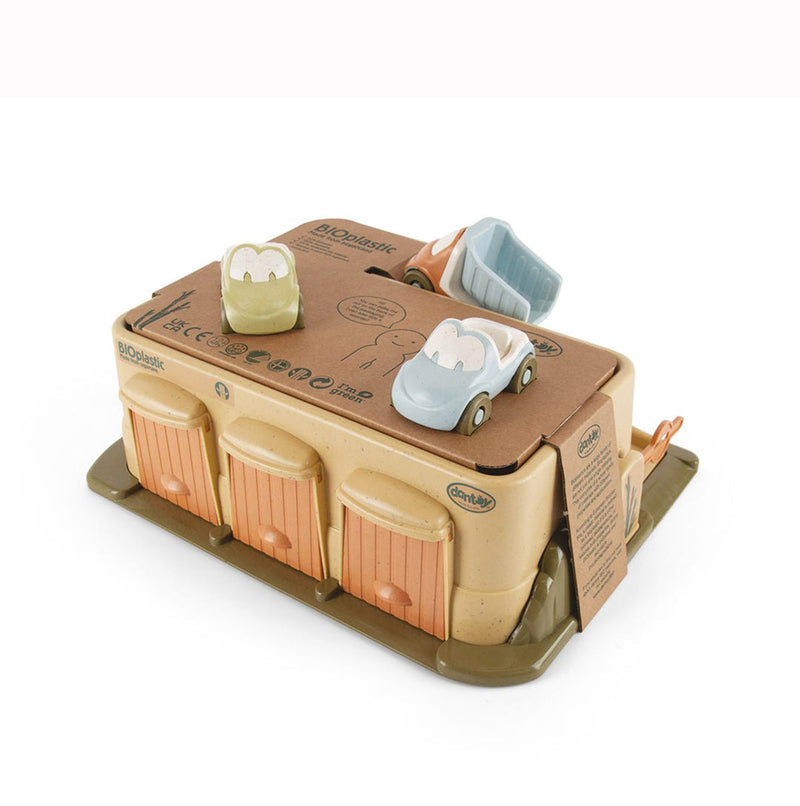 Dantoy Bio Plastic Garage with 3 Cars Play Set Toy Car Gifting Idea for 12m+