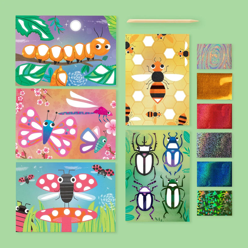 Tiger Tribe Foil Art Bug World Art and Craft for Kids 5yrs+